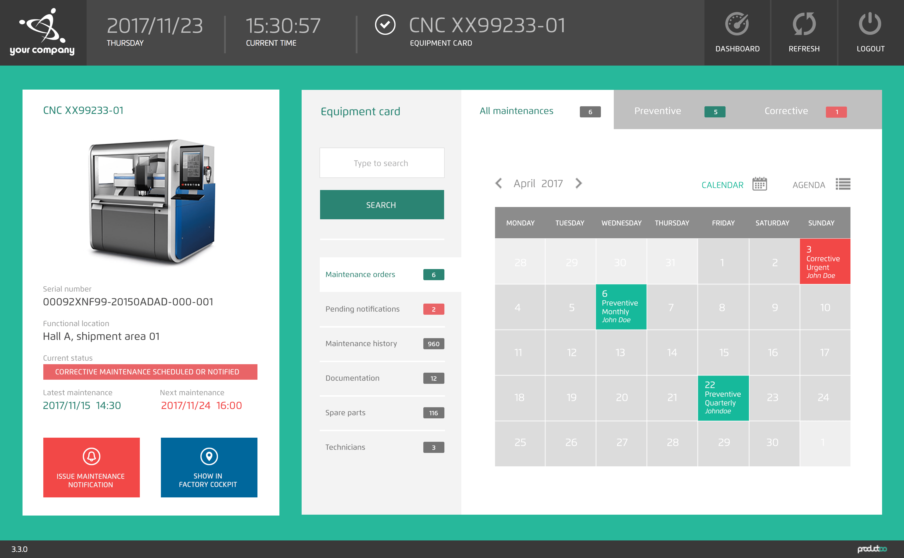 Mobile Maintenance Productoo (CMMS)